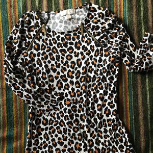 Michael Kors Cheetah Print Blouse